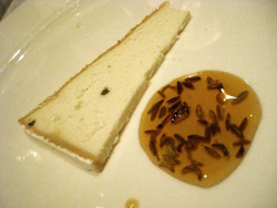 Goat cheese and honey