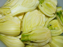 Sliced fennel