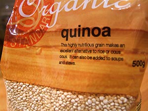 Bag of quinoa