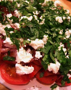 Tomato and feta salad
